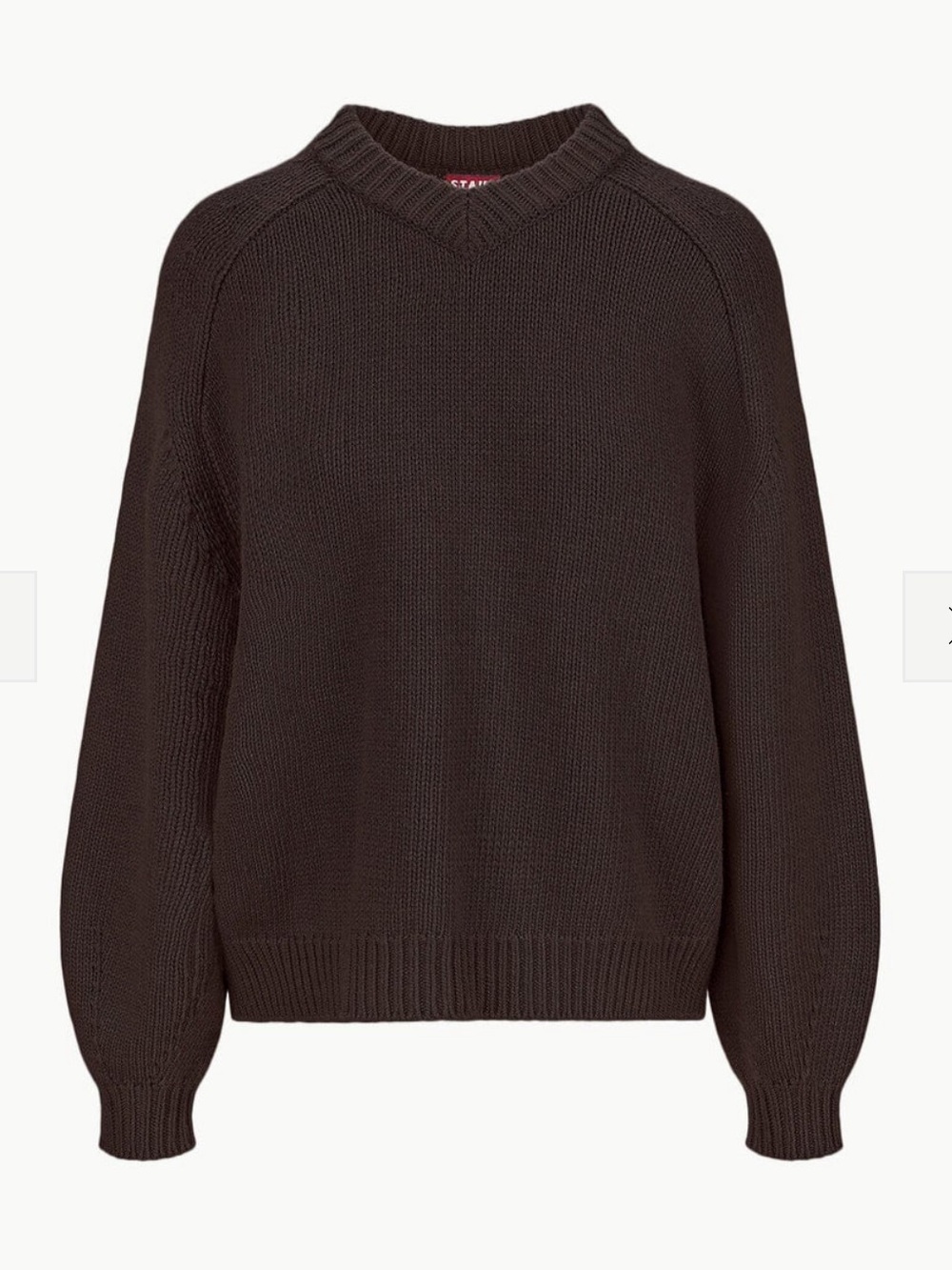 STAUD Wilson Wool-Blend Sweater in Earth, Med - NWT